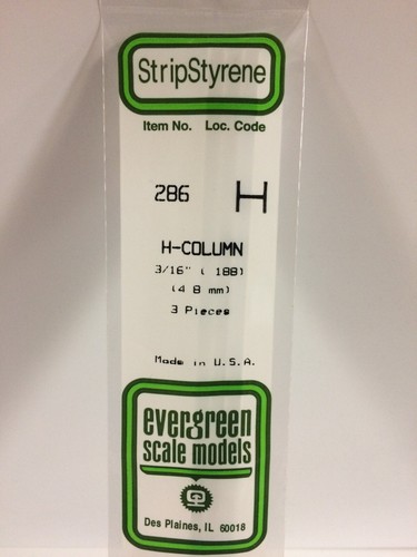 Evergreen Polystyrene #100-297 Strips, Tubes, Rods, Angles, I-Beam, H-Beam, etc - Picture 136 of 144