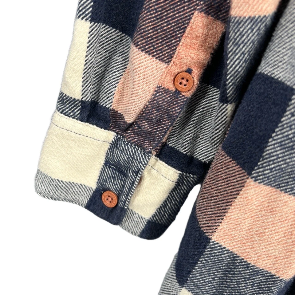 Patagonia Shirt Dress Plaid Flannel Long Sleeve Pockets Organic Cotton Large - Image 4 of 4