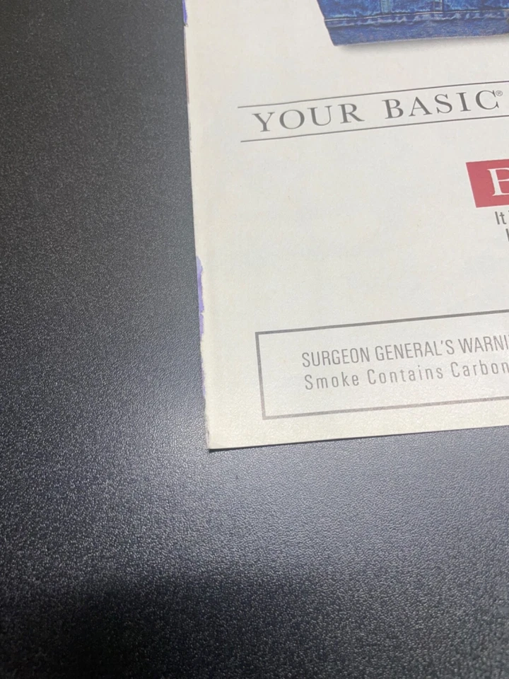 Your Basic Smoking Jacket Cigarette Magazine anuncio anuncio 1994 Foto 3 de 4