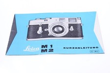   LEICA M1 M2 CAMERA ORIGINAL BRIEF INSTRUCTIONS MANUAL GERMAN 141-2