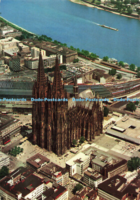 D184953 Köln am Rhein. Dom. Luftaufnahme. Anco. Freig d.L.A. Hamburg. 1982