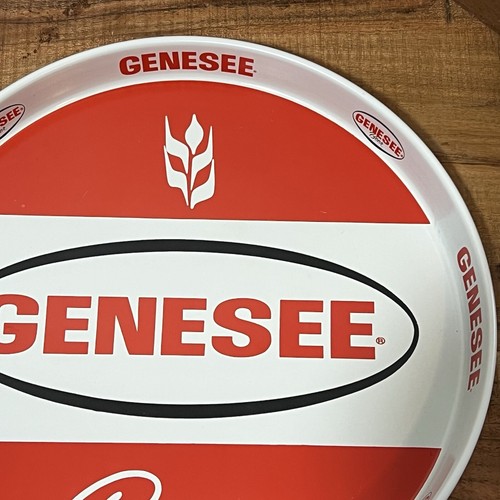 Vintage Genesee Beer Metal Beer Tray 12” Diameter - Rochester, New York - Picture 2 of 5