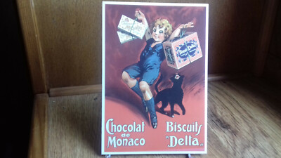 PUB . Monaco Schokolade. Kekse ''Delta'' (Mädchen) (DORFI um 1930).(S45-20)