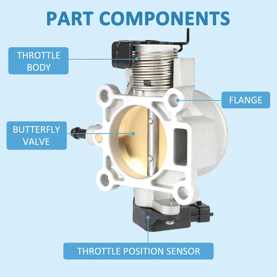 Cuerpo del acelerador para Hyundai Elantra Tiburon Tucson Kia Sportage para Spectra5 2,0 L Foto 3 de 4