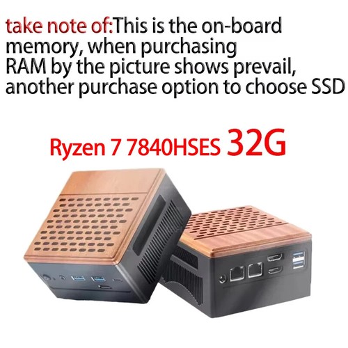 Topton Oculink Mini PC Gamer AMD Ryzen 7 7840HS ES 3*PCIe4.0x4 32G DDR5 6400MHz - Photo 7/27
