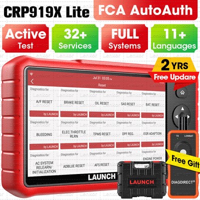 2024 LAUNCH CRP919X Lite Car Bi-directional All System Diagnostic Scanner Tool