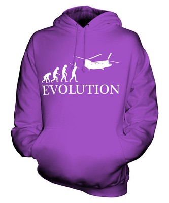 HUBSCHRAUBER CHINOOK EVOLUTION DES MENSCHEN UNISEX KAPUZENPULLOVER HERREN DAMEN