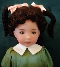 Monique Valerie dark brown wig in 4 ponytails Size 8-9 for Effner Little Darling
