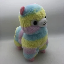 Amuse Rainbow Alpaca Cute Alpacasso 16" Plush Round 1 Stuffed Animal