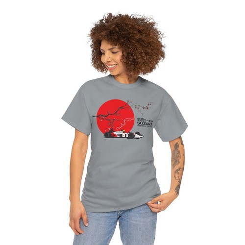 Camiseta Ayrton Senna Suzuka GP de Japón Sol Naciente y Sakura Camiseta F1 Racing Fans Regalo - Imagen 78 de 85