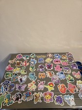 Pok mon Stickers Lot Various Characters Set of 55