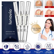 3 Pack Lunavia Antifungal Pen, 25 Undecylenic Acid Toenail Fungus Treatment