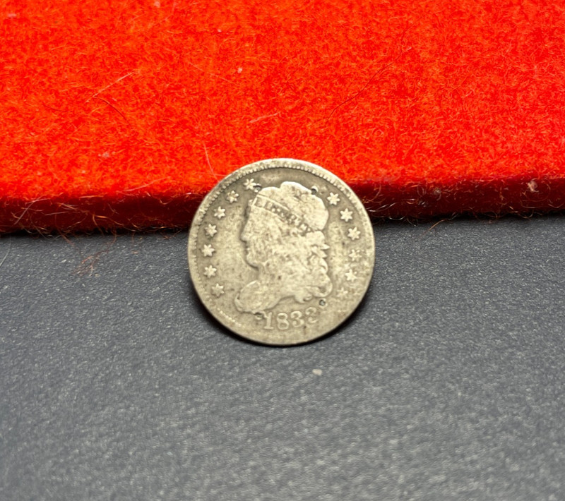 (#102267) half dime.  1833.   Good