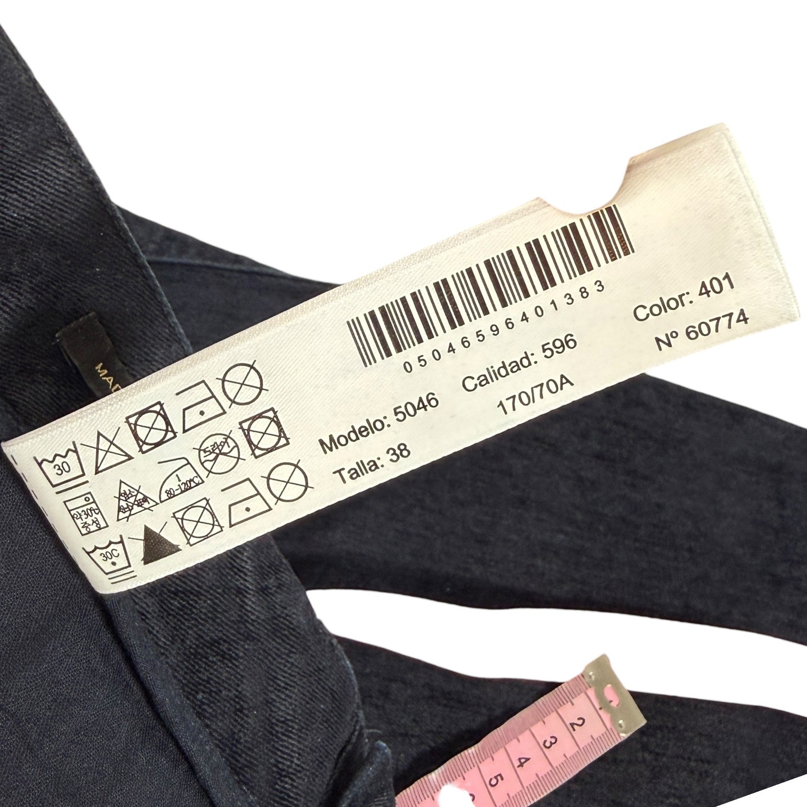 Massimo Dutti Dark Wash Denim Jeans Straight Leg Ankle Length Size 6 5046/596 thumbnail 5