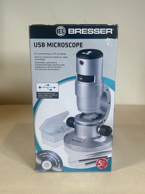 Bresser USB Mikroskop Digital 20x-350x Vergrößerung Kamera PC Anschluss