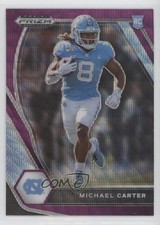 2021 Panini Prizm Draft Picks Purple Wave Prizm Michael Carter #158 07m4