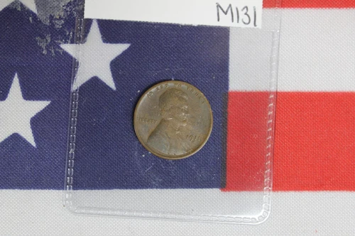 1911-S Lincoln Wheat Cent - Very Good Condition - Light Scratches (M131)