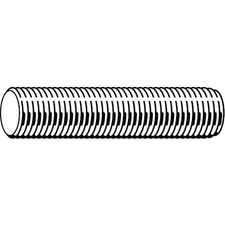 Zoro Select U22180.037.3600 Fully Threaded Rod, 3/8"-16, 3 Ft, Steel, Grade