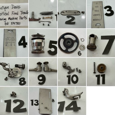 #ad ANTIQUE DAVIS VERTICAL FEED TREADLE SEWING MACHINE PARTS $24.99