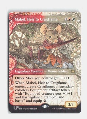 Mabel, Heir to Cragflame (Showcase) 336 Bloomburrow MTG NM