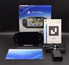 Sony PlayStation PS Vita PCH-2000 Khaki Black Console Tested Working Good