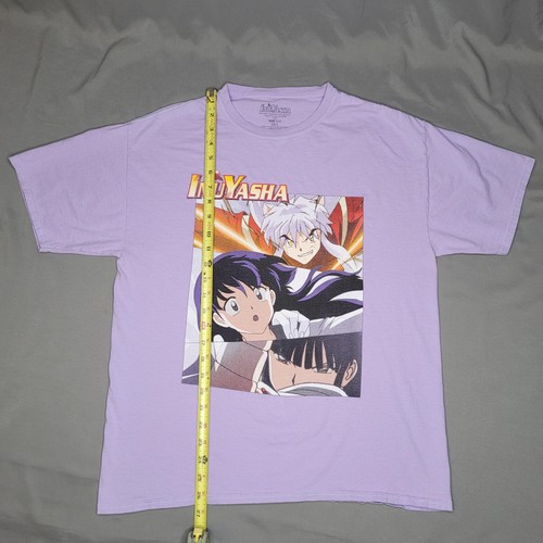 Inuyasha Shirt Mens Medium Large Purple Anime VIZ Media Cartoon Graphic Tee - Picture 15 of 16