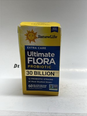 Renew Life Ultimate Flora Extra Care Probiotic 30 Billion CFU 30 Caps Exp 7/26