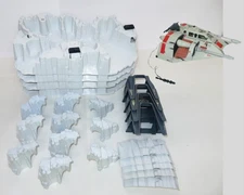 Star Wars Lot x4 Vintage Hoth Trench Playsets x4 & POTF Snowspeeder