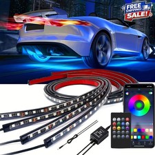 MICTUNING RGB IC Dream Color Underglow LED Neon Light Strip Kit For Car Trucks