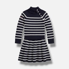 Polo Ralph Lauren Little Girls' Blue Striped Sweater  Skirt Set Size 2