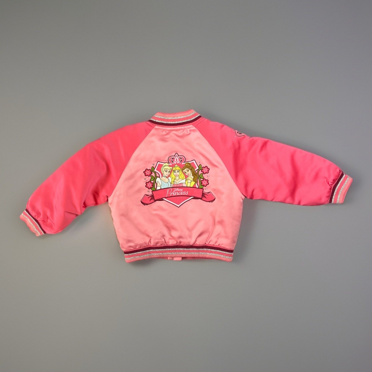 VTG Disney Princess Embroidered Button Up Variety Girls Jacket