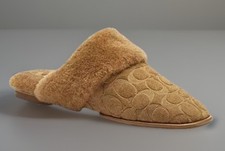 Brand New COACH Sherpa Flat Mule In Signature Suede size 8