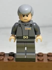 LEGO Star Wars Grand Moff Wilhuff Tarkin - Dark Bluish Gray Uniform, Smooth Hair
