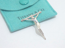Tiffany & Co. Sterling Silver Crucifix Medium Cross Pendant Charm