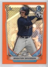 2014 Bowman Draft Chrome Orange Refractor 16/25 Braxton Davidson #CDP28 fm0