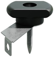 Durapost Universal Capping Rail Clip Fixing - Pack Of 3 - Black - 8080003