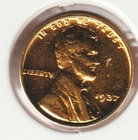 Rare Old Antique 1937 US Lincoln 24k Gold Plated Cent Penny Collection Coin USA