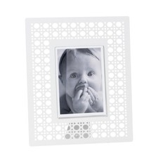 Arti & Mestieri - Portafoto Di Design Vienna Grande colore Bianco marmo in ferro