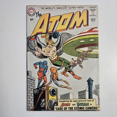 The Atom #7 1963  1st Team Up of Hawkman & The Atom.
