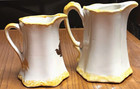 2 Vintage CASH FAMILY Creamers Milk Pottery PITCHERS Hand-painted Erwin TN USA — photo 6