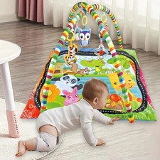 Baby Krabbelmatte Krabbeldecke Musik Spielmatte Spielbogen Erlebnismatte 90CM