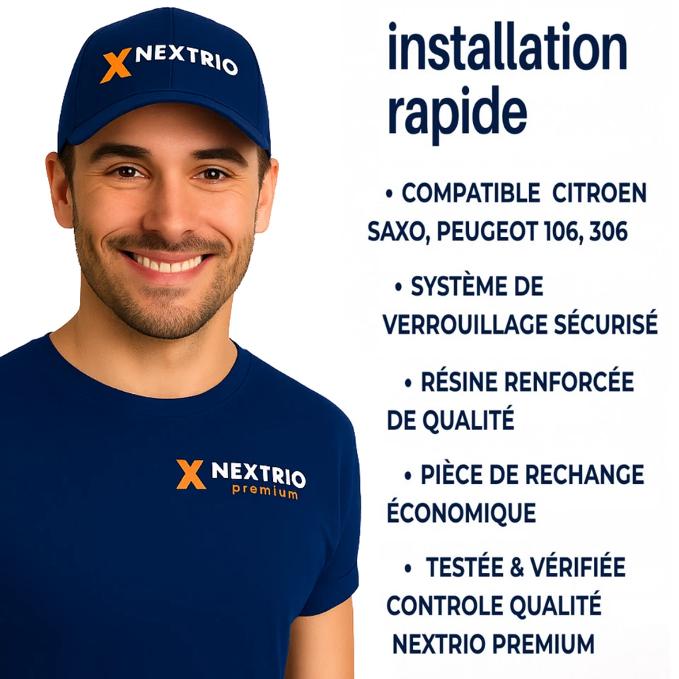 Clip Fixation Lève-Vitre Peugeot 106 306 Citroën Saxo – Réparation Rapide - Photo 3/4