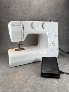 John Lewis JL110 Nähmaschine + Pedal & Anleitung tragbar leicht