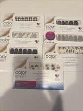 Color Street Nail Polish Strips New Sealed Lot Of 6 And 1 Pedicure