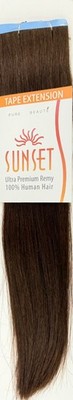 Sepia Sunset Ultra Premium Remy 100% Human Hair 14'' Tape-In Extensions 12pcs #4