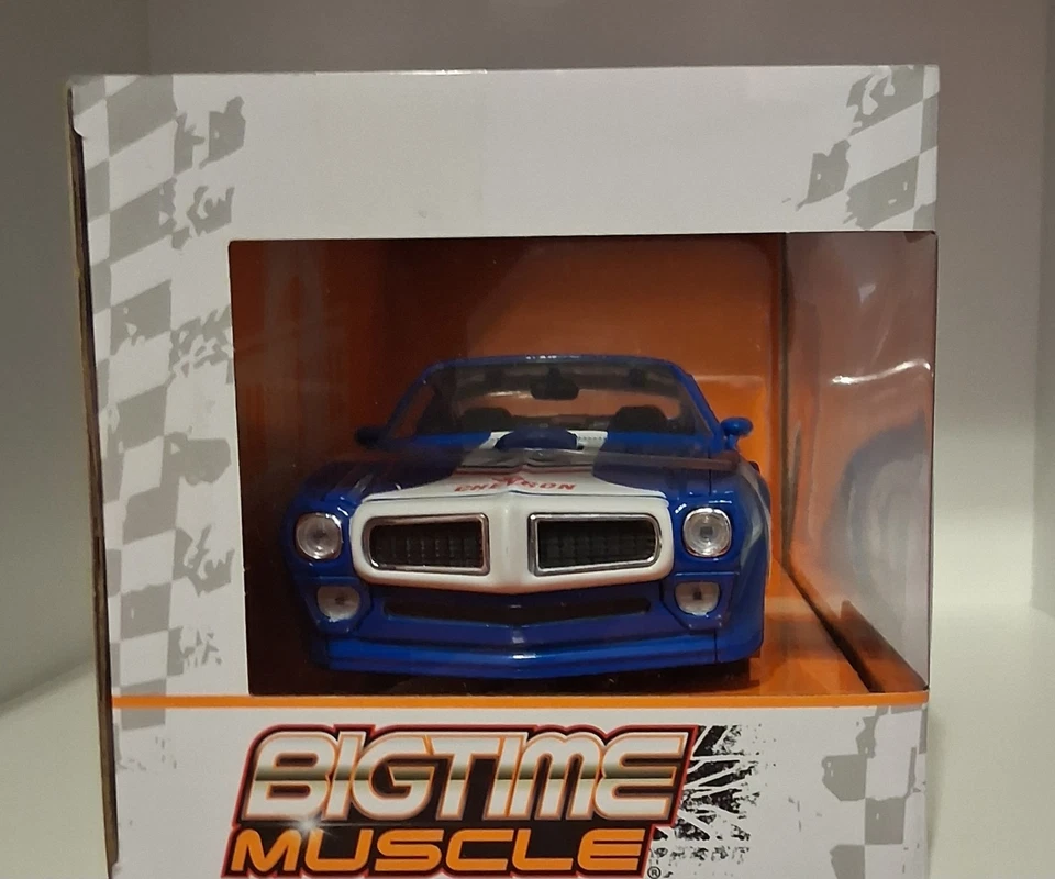 Pontiac Firebird #72 1972 modelo de coche fundido a presión 35026 Jada 1 24 Big Time Muscle como nuevo Foto 2 de 3
