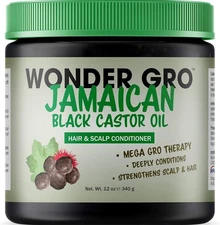 Wonder Gro Jamaican Black Castor Oil Hair Grease Styling Conditioner 12oz