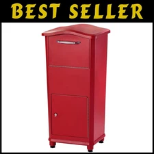Secure Red Elephantrunk Parcel Drop Box