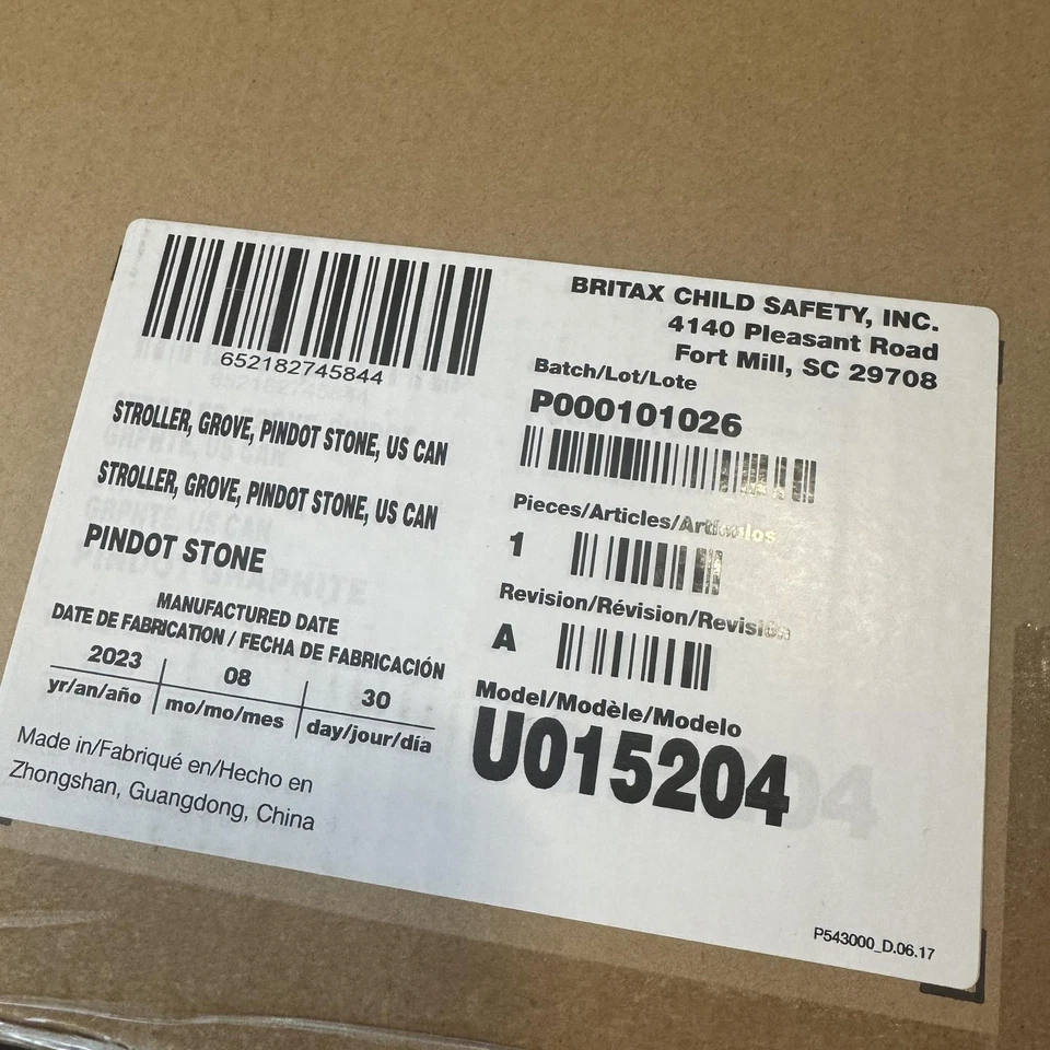 Britax Grove Modular Lightweight Stroller with CozyFit Insert, Pindot Stone - Image 2 of 2