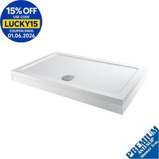 1000 x 900mm Shower Tray Rectangular Easy Plumb Premium Anti-Slip FREE Waste